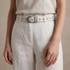Y2K Lace Waistband Metal Buckle Dress Jeans Belt Fashion Canvas Waist Belt  Spicy Girls