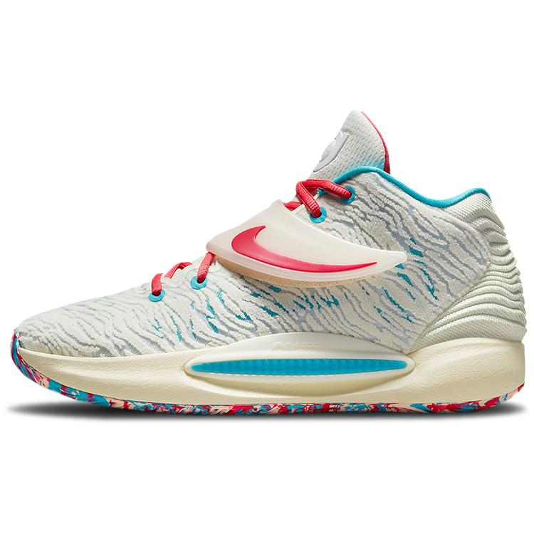

Nike Kd 14 Ep White Aqua Blue Multi Color CZ0170-700 40