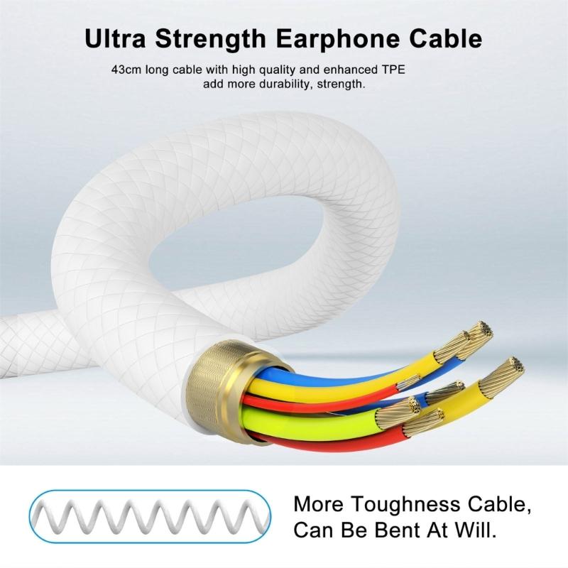 Immersive VR Sound Earphones Comfort Fit In Ear Earphones Wire Earpieces with Clear Sound for Q 3 with Box