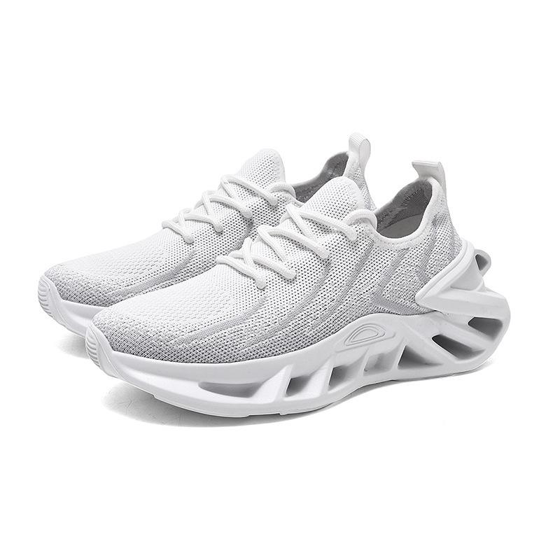 New hollow twist thick-soled fly-woven mesh, light and breathable casual sports couple shoes, men's and women's four-season shoes