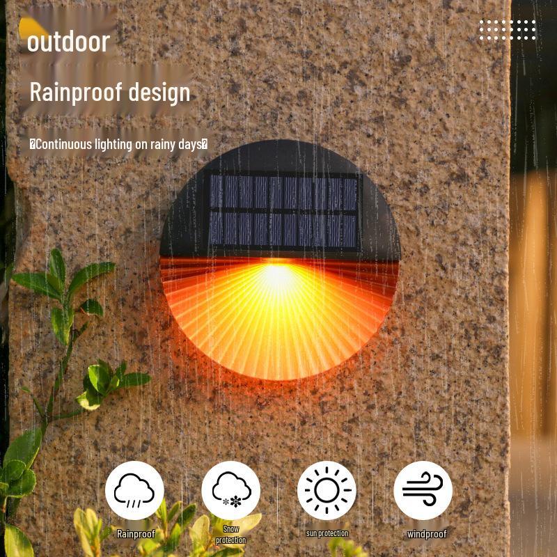Solar Courtyard & Garden Wall Lamp - Outdoor Balcony & Street Lighting Fixture