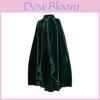 Mantello Peluche Medievale con Bordi Dorati per Cosplay e Role Playing Anime