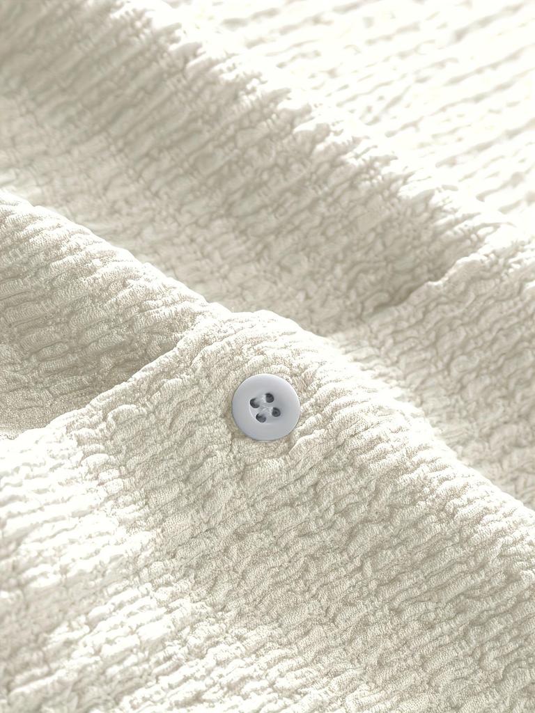 Men's Summer Solid Color Short Sleeve Shirt