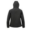 Result Genuine Recycled Womens/Ladies Hooded 3 Layer Recycled Soft Shell Jacket