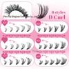 C Curl Individual False Eyelashes: 60 Clusters, 10-18mm, Dense and Segmented for DIY Application