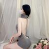 Sexy Backless Work Sweater with Tempting Hollow Design