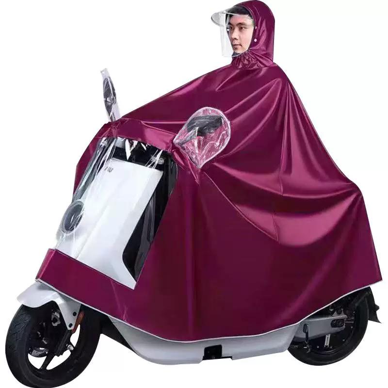 Impermeabile per Moto, Poncho per Veicoli Elettrici, Impermeabile Lungo a Copertura Totale per Biciclette Elettriche, Protezione Pioggia Intensa, Impermeabile Taglia Unica per Uomo e Donna