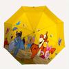 Ombrello Automatico Apri e Chiudi Winnie the Pooh e Tigro - Ombrello Pieghevole Portatile a 8 Stecche con Manico in Plastica, Adatto per il Tempo Libero