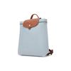 Longchamp Le Pliage Snap Zipper Closure Recycled Polyamide Canvas Backpack Women backpack Blue Brown 1699089P80