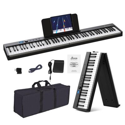 OYAYO FP88C Faltbares Digitales MIDI- und Bluetooth-128 Kompakt und Leicht für Enthält Spezielle und Japanische Bedienungsanleitung 88-Tasten-Klavier,