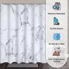 Marble Print Polyester Shower Curtain With Metal Grommets Waterproof Bathroom Decor Window Curtain