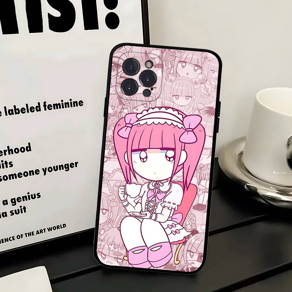 Anime Menhera Chan Phone Case For Iphone 16 15 17 13 14 12 11 Pro Max Plus Black Shell Cover Case