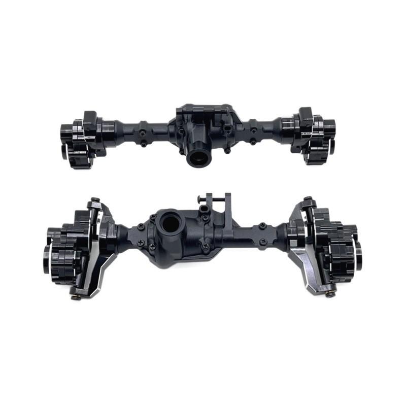 Huangbo Upgraded Front & Rear Car Axle Housing with C-Hubs for R1001 R1002 R1003 RC Models.