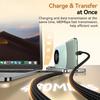 Rocoren 240W Type-C to USBC Data Cable PD3.1 Quick Charging 100W Type C Cord Fast Charging For MacBook iPhone 16 Samsung Xiaomi