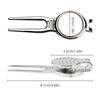 Aluminum Golf Greens Fork Divot Repair Tool Dual Prong Design for Golf Turf Maintenance Portable Golf Accessories