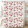 Bathroom Shower Curtain Dinosaur Pattern Tropical Rainforest Jungle Animal Nature Decor Waterproof Fabric Home Decor