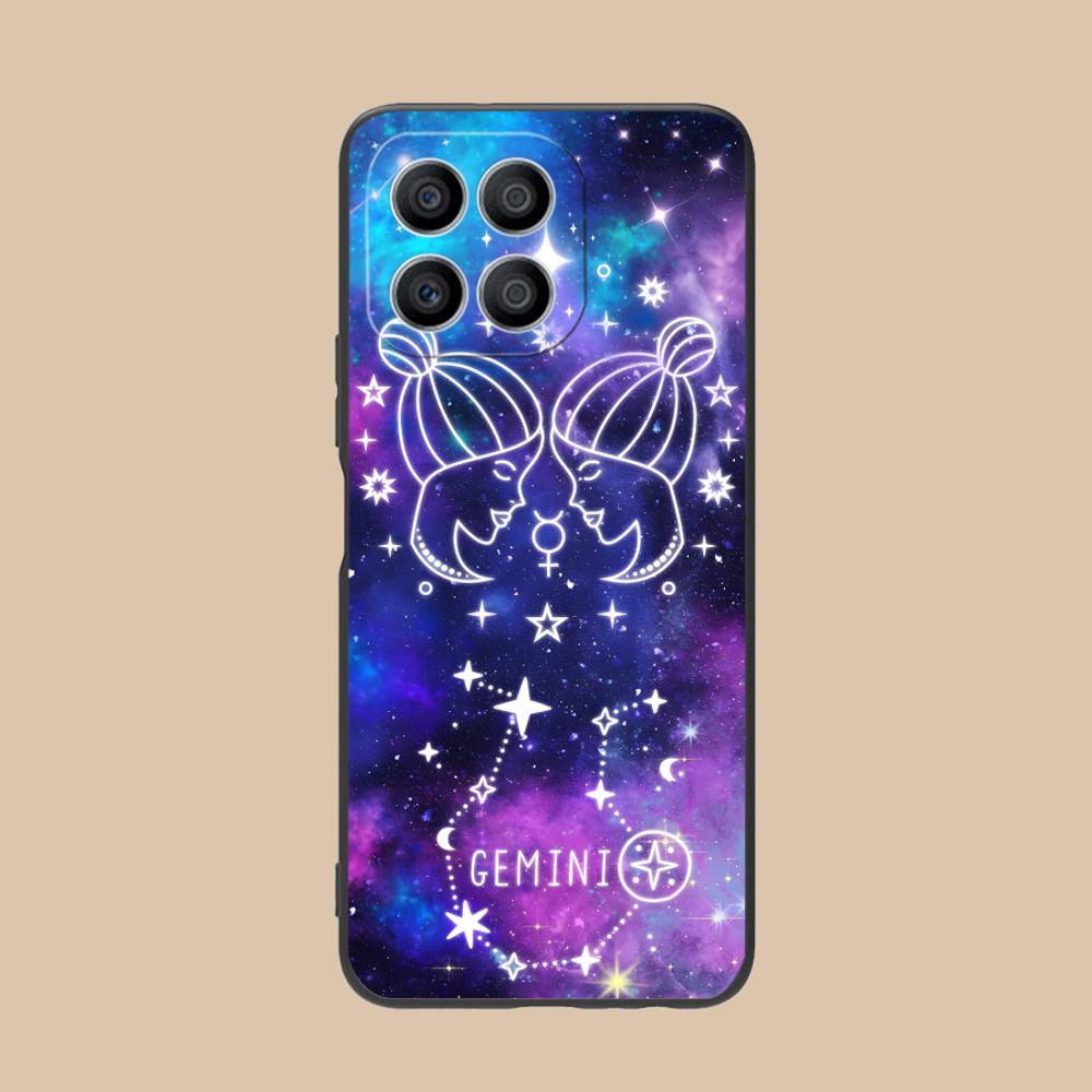 Zodiac Sign Gemini Mobile Phone Case for Honor 90 80 70 60 50 30 20 10 9 8 7 Pro S SE Lite 5G Colorful Printing Cover Luxury