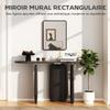 Rectangular Wall Mirror with HD Glass - Black