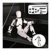 Robot Toy Model Doll 1 Piece [Assembly Required] Model Movable Joints Weapon Included Character Pose Changeable Multi-jointed Movable Doll Funny Toy