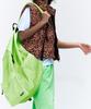 Erer Fabric Back Bag Neon Lime