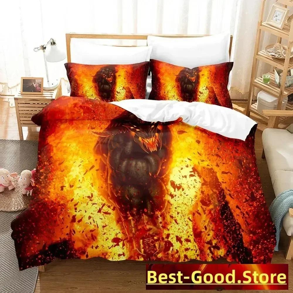 Demon Monster Satan Bedding Set Single Twin Printed Bed Set With Pillowcase Bed Duvet Cover Single Double Queen Super King Size