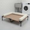 Elevated Dog Bed Detachable and Easy To Clean Elevated Dog Bed with Bolsters Raised Pet Cot with Padding Easy To Clean for Patio