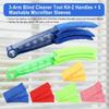 2PCS Blind Cleaner Brushs with 5 Reusable Microfiber Sleeves Brush, Window Blind Duster Tool Blind Cleaner Tool for Window, Car Air Condition, Fans,