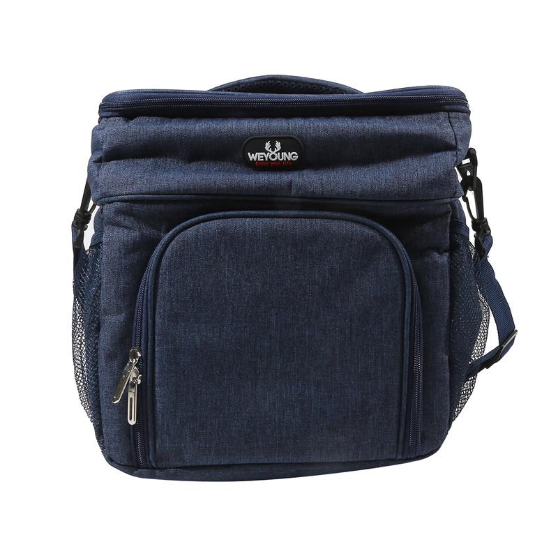 Insulated Bag Double-layer Large Capacity Picnic Bag Outdoor Portable Crossbody Fresh Cooler Lunch Bag