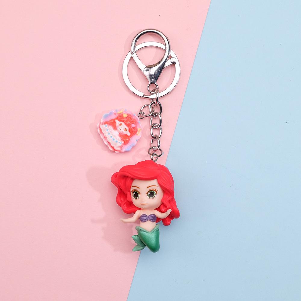 Cinderella Anime Keychain Pendant: Bright Cartoon Accessory for Bags & Pants