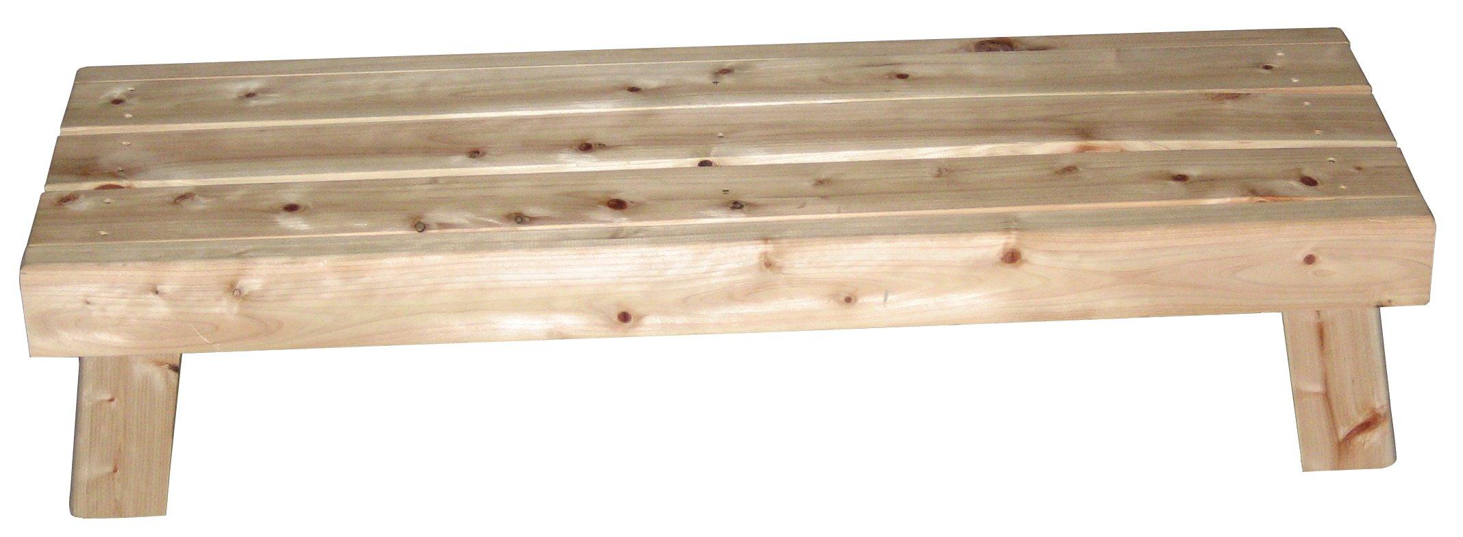 

Ступенька Hoshino, Низкая скамейка хиноки, Белое дерево, Большая, 85 x 28,5 x 18