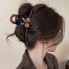 Elegant Black Velvet Claw Clip - High-End Retro Hair Accessory for Women, 2024 Autumn/Winter Style