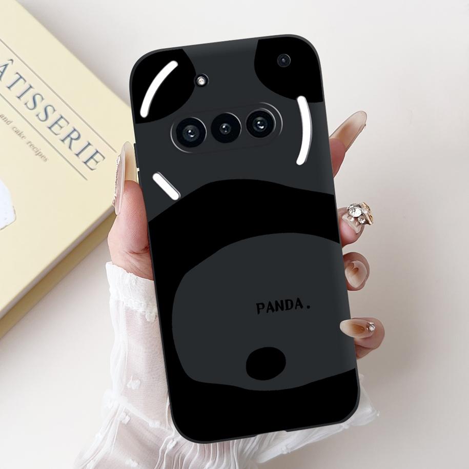 For Nothing Phone 3A Case A059 Cover Fashion Flower Soft Silicone Black Shockproof Cover On Nothing Phone3A 3 A 3APro A059P Capa