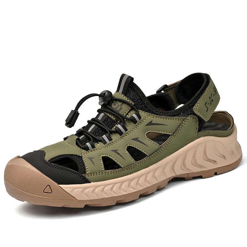 Summer Fashion New Beach Sandals Anti-collision Hiking Shoes for Outdoor Hiking Comfortable Breathable Thick-soled Men's Shoes