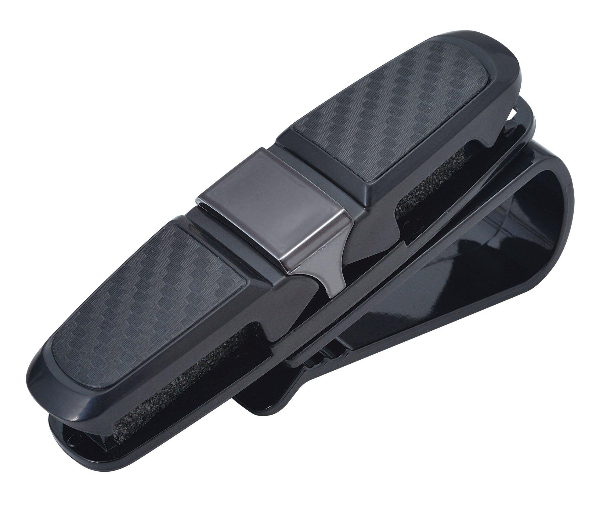 SEIWA Car Supplies Twin Sunglasses Holder Black x Carbon Pattern чёрный
