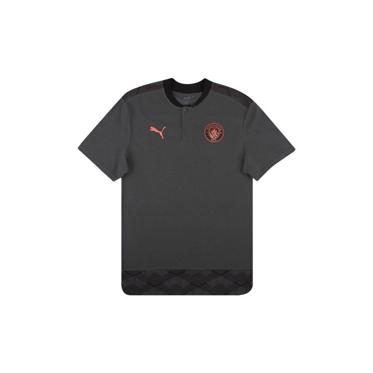 

Puma 2020-21 Манчестер Сити Лого Футболка с круглым вырезом и коротким рукавом Мужские топы Черный 757926-13 M