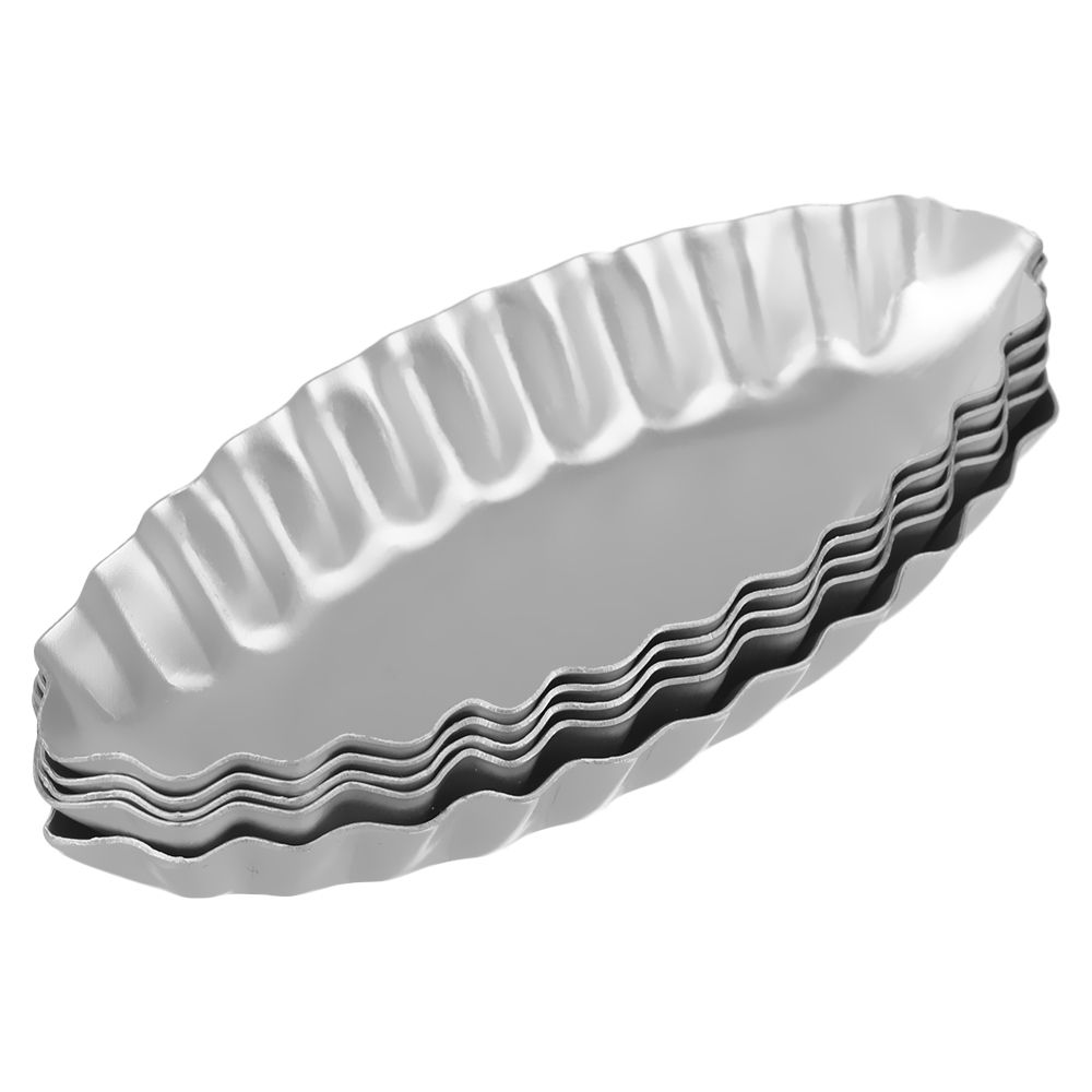 

Supply DIY Kitchen Gadget Cake Decor Egg Tart Molds Boat Shape Baking Mould Aluminum Pudding Holder