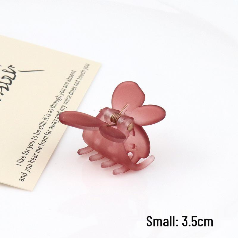 2024 Spring/Summer Matte Jelly Butterfly Hair Clip for Kids