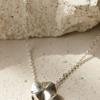 BELLOOGGI Circle wave necklace(40cm)