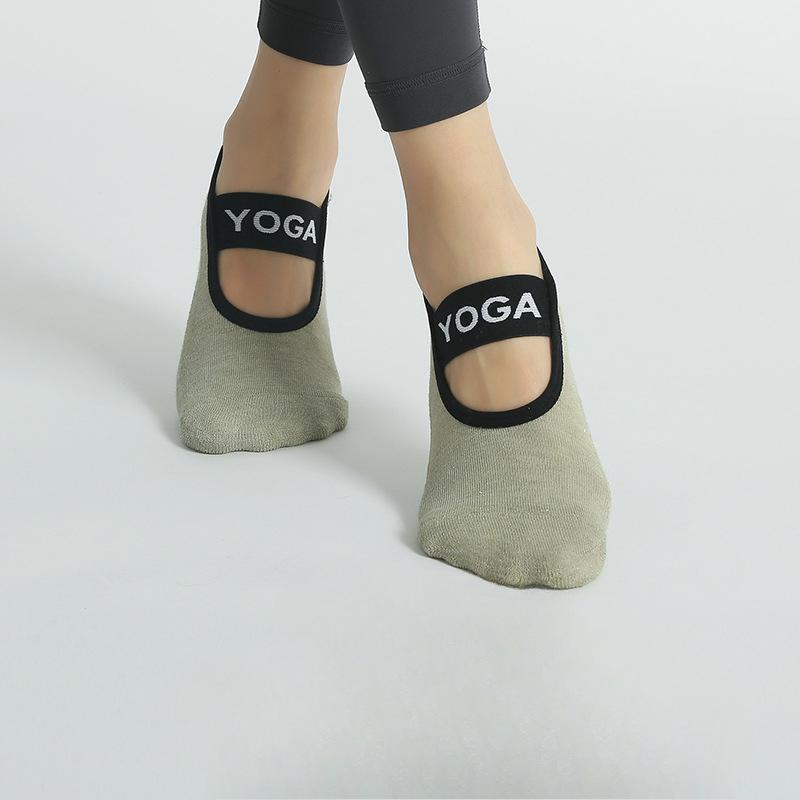 

Женские весенне-летние профессиональные нескользящие носки для танцев, упражнений, фитнеса в помещении, пилатеса, йоги, силиконовые 1 pair светло-зеленый