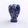 Rose Quartz and Jade Angel Carvings - Semi-Precious Crystal Home Decor