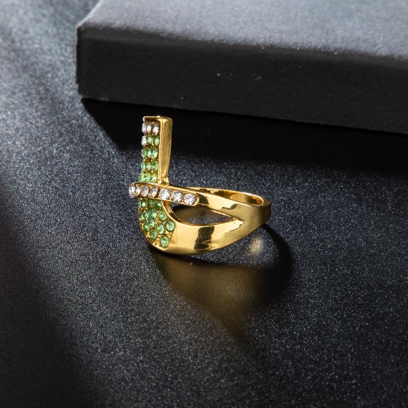 Natural Jade Yellow Jade Gemstone Fashionable Wedding Ring Jewelry