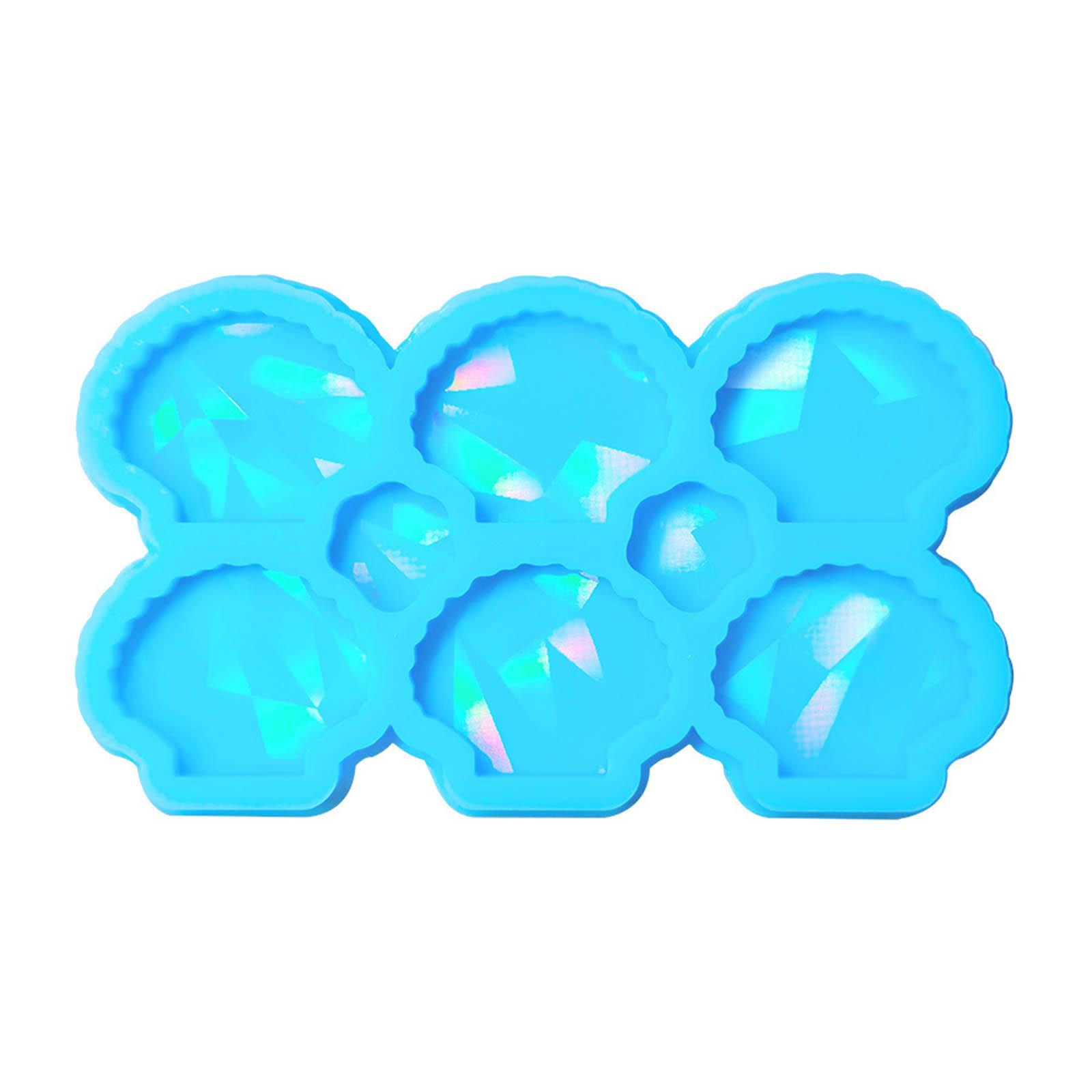 

Ракушки Голографические Свет Тень Украшения Силиконовые Эпоксидные Пусеты Формы DIY Подвеска Ювелирные изделия для Подарка на День святого Валентина синий