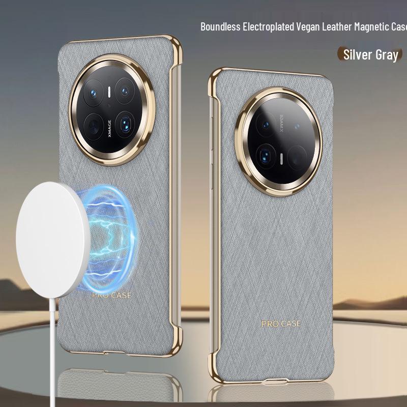 

Чехол для Huawei Mate70 Pro+: Магнитная беспроводная зарядка, Безрамочный, Противоударный защитный чехол Mate70 Lens Large Aperture