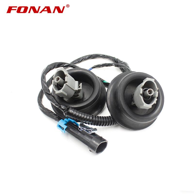 2PCS Knock Sensors with Wiring Harness For Chevy Suburban Silverado Avalanche Tahoe GMC Sierra Cadillac Hummer 12601822 12589867