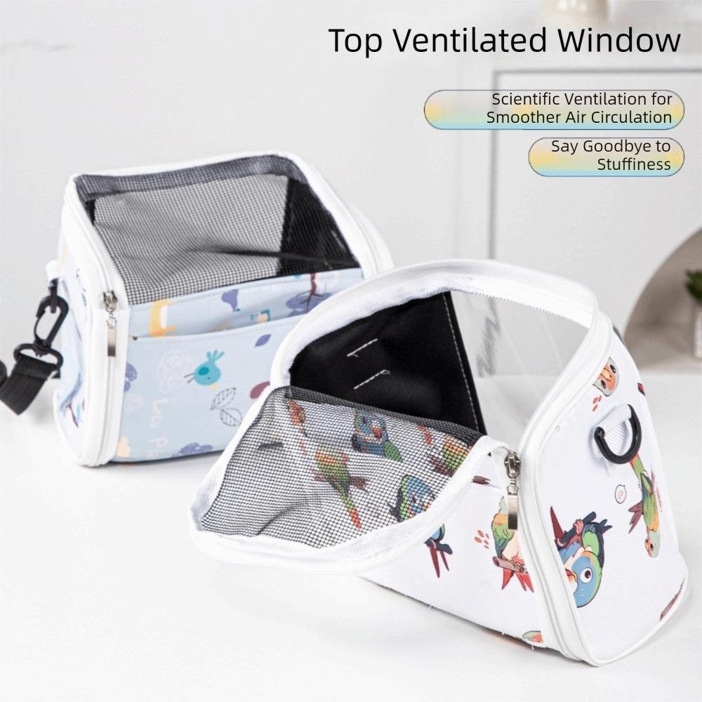 Transparent View Portable Pet Bag Detachable Pet Outdoor Bag Pet Backpack Bird Travel Bag  Outdoor