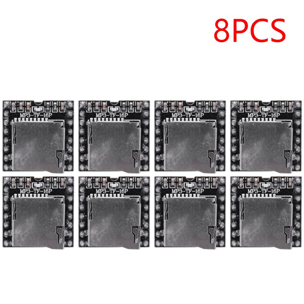 1-10PCS DFPlayer Mini MP3 Player Module V3.0 16P Support TF Card U-Disk Mini MP3 DF Player Audio Voice Module Board for Arduino
