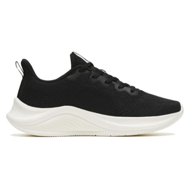 Anta Flyknit Slip Resistant, Abrasion Resistant, Lightweight Low top Sprint Running Shoes Women's Black White Sneakers 922315582-1
