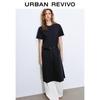 UR Women's Casual A-Line Short Sleeve Midi Dress