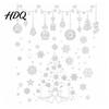 Reusable Static Window Clings 6Pcs Christmas Snowflake Clings, PVC Decals, Removable Stickers Glass for Doors Winter Holiday Home Decor Decals