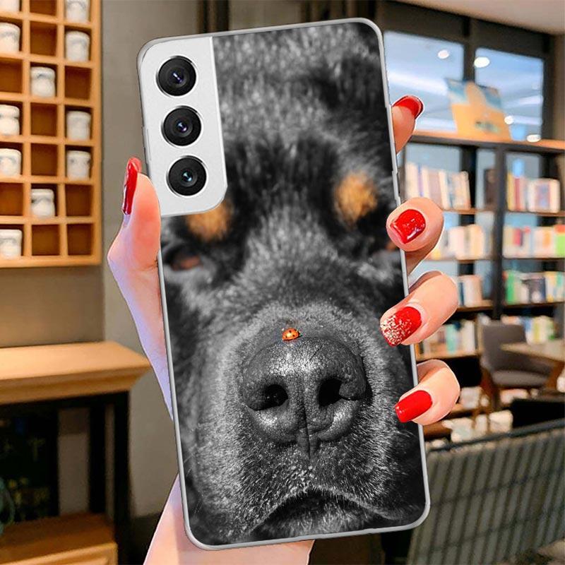 

Rottweiler Dog Cover Phone Case For Samsung Galaxy S26 S25 Edge S24 Ultra S23 S22 Plus S21 S20 FE Soft Fundas Shell Galaxy S25 S Samsung S24 Plus